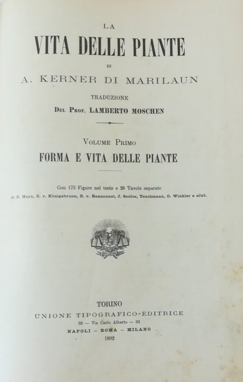 LA VITA DELLE PIANTE