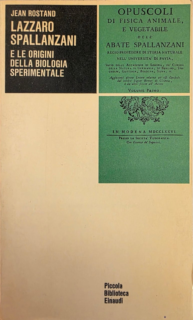 LAZZARO SPALLANZANI. E LE ORIGINI DELLA BIOLOGIA SPERIMENTALE | Immagine principale
