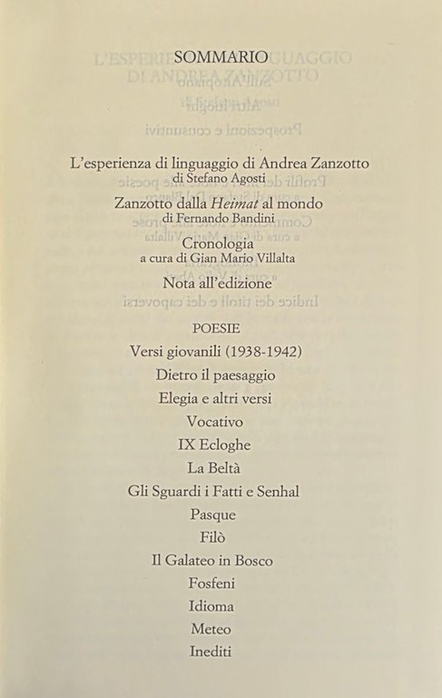 LE POESIE E LE PROSE SCELTE