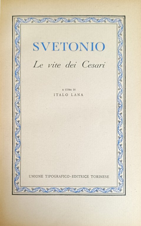 LE VITE DEI CESARI