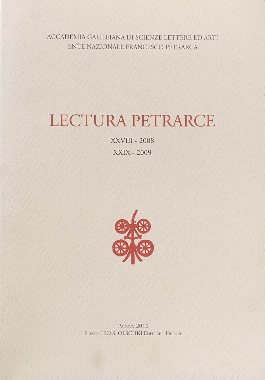 LECTURA PETRARCE XXVIII-2008 XXIX-2009