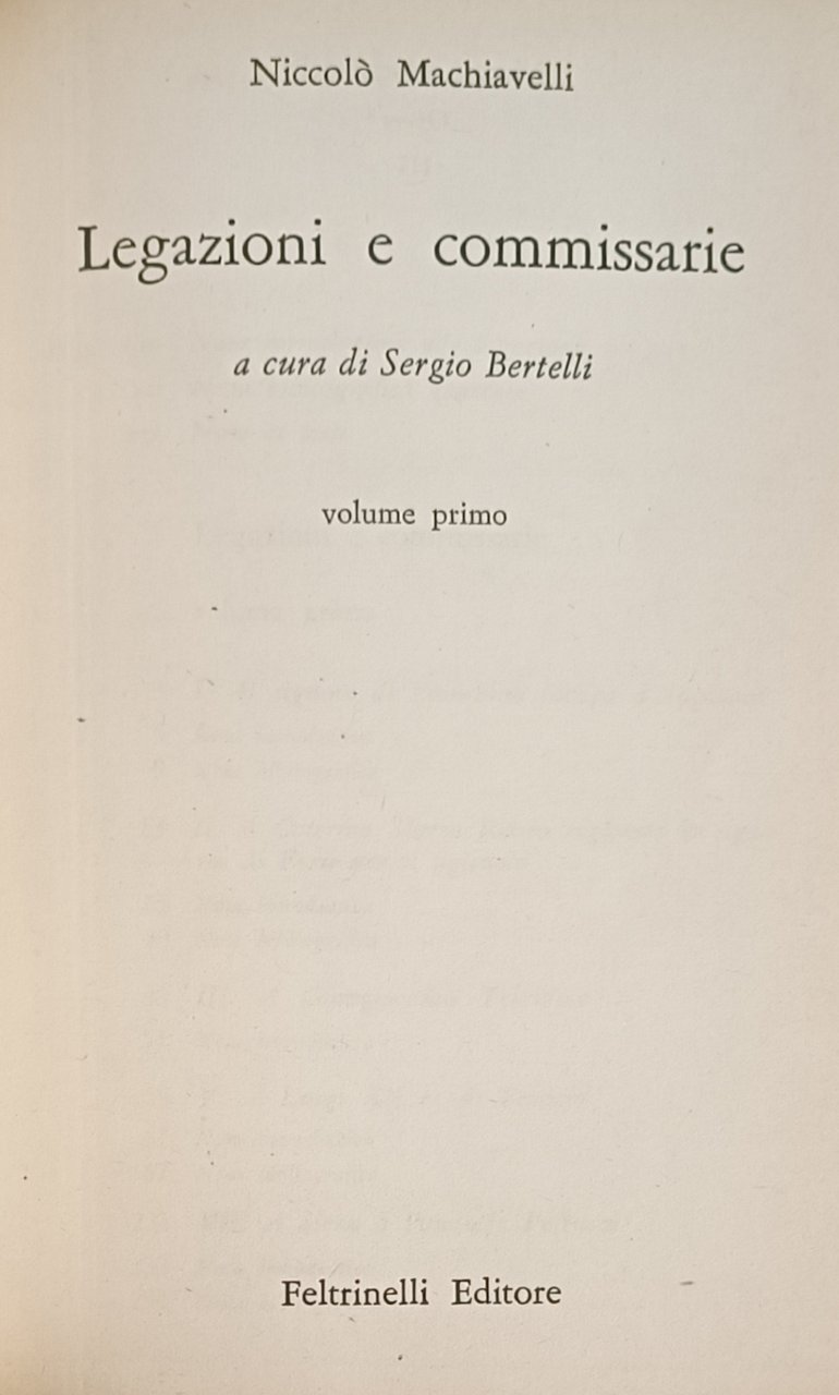 LEGAZIONI E COMMISSARIE | Immagine principale