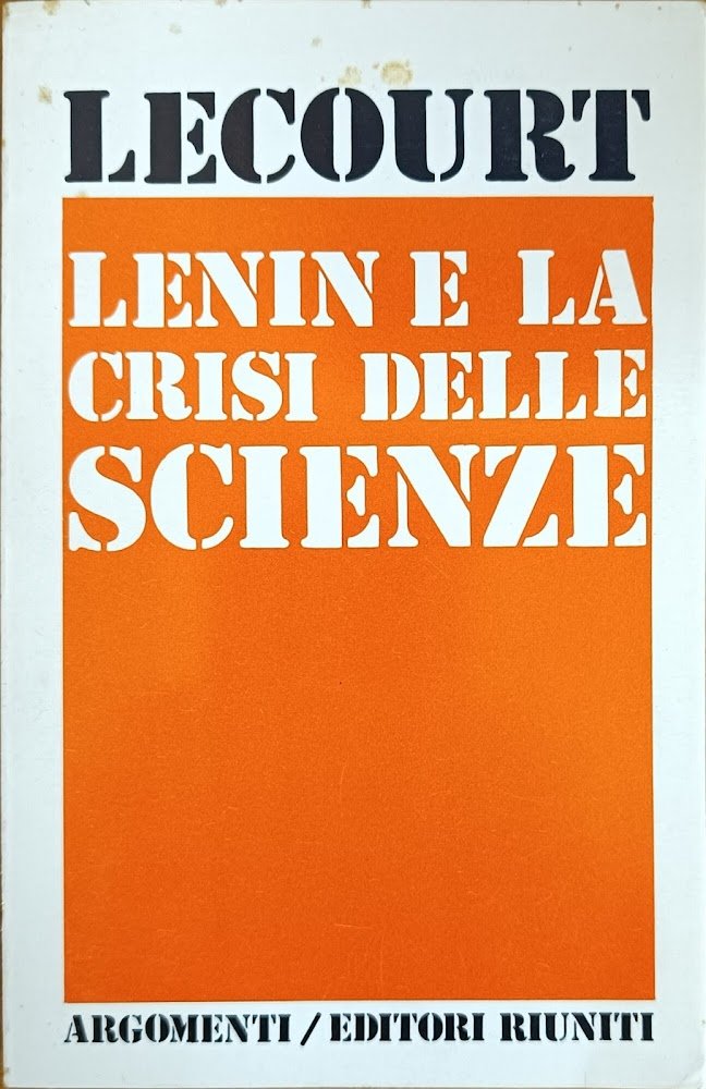 LENIN E LA CRISI DELLE SCIENZE