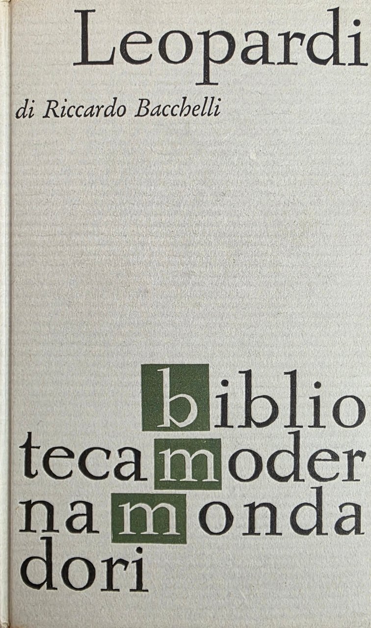 LEOPARDI. COMMENTI LETTERARI