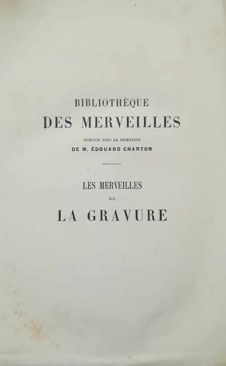 LES MERVEILLES DE LA GRAVURE