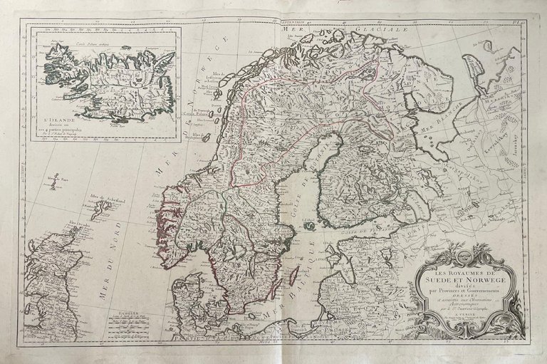 LES ROYAUMES DE SUEDE ET NORWEGE DIVISES PAR PROVINCES ET …