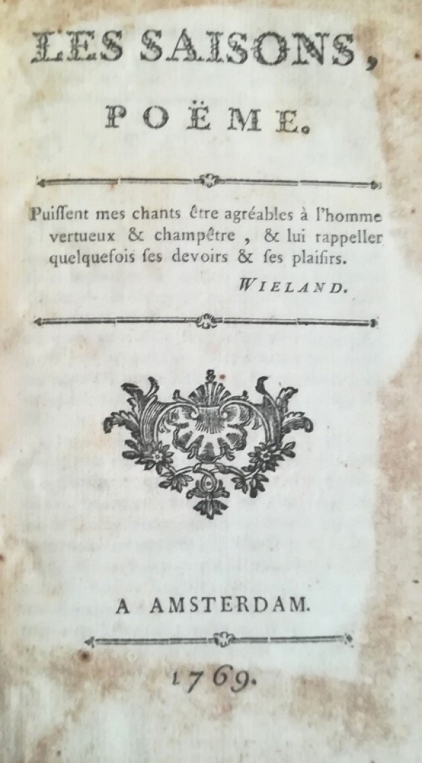 LES SAISONS, POEME