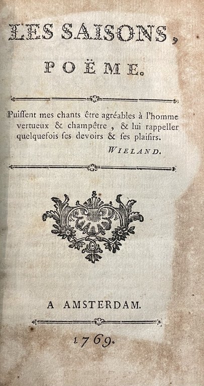 LES SAISONS, POEME