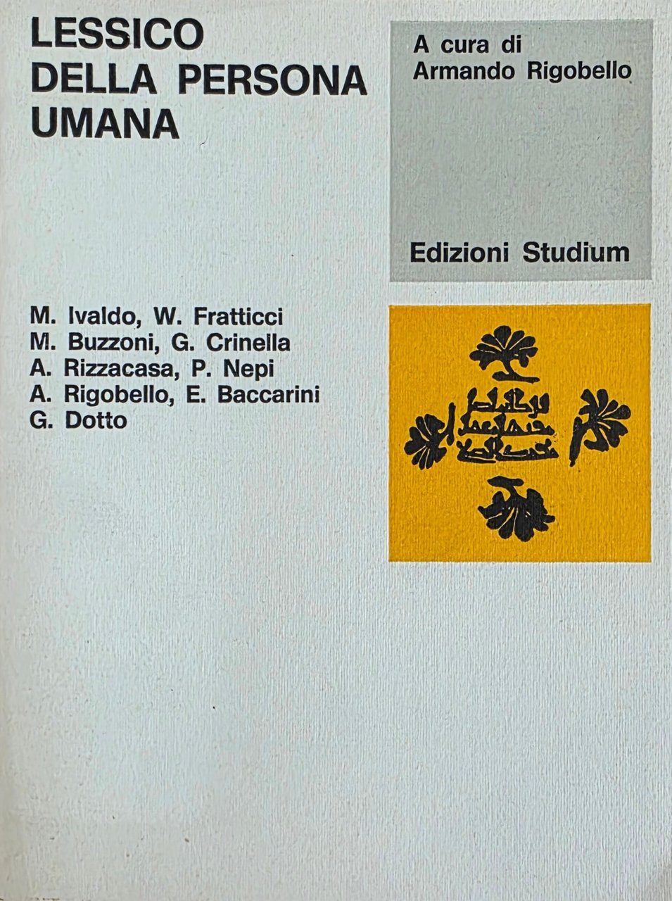 LESSICO DELLA PERSONA UMANA | Immagine principale