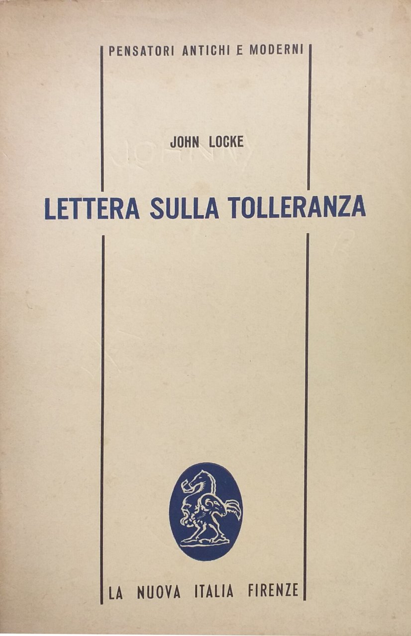 LETTERA SULLA TOLLERANZA