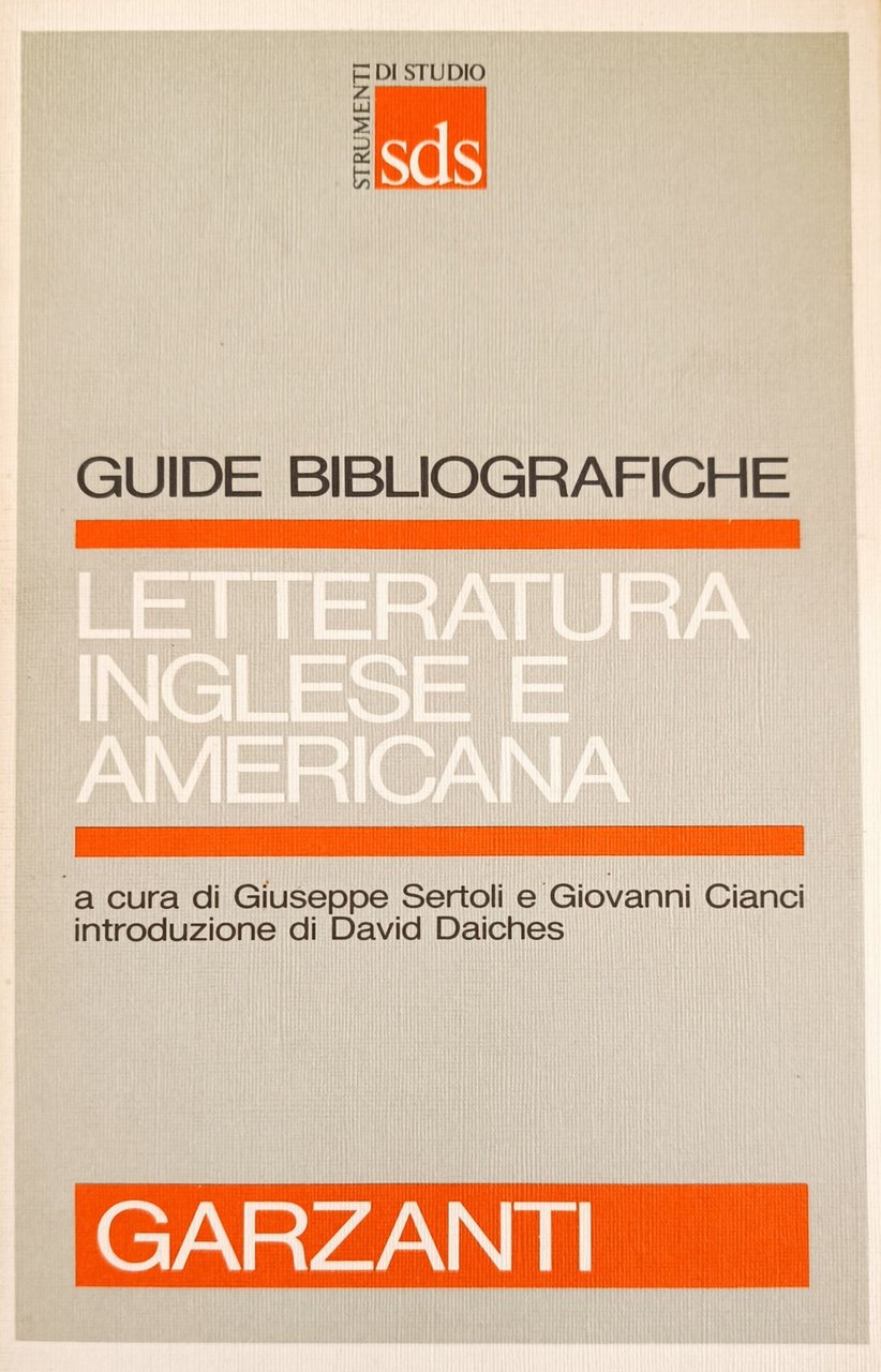 LETTERATURA INGLESE E AMERICANA