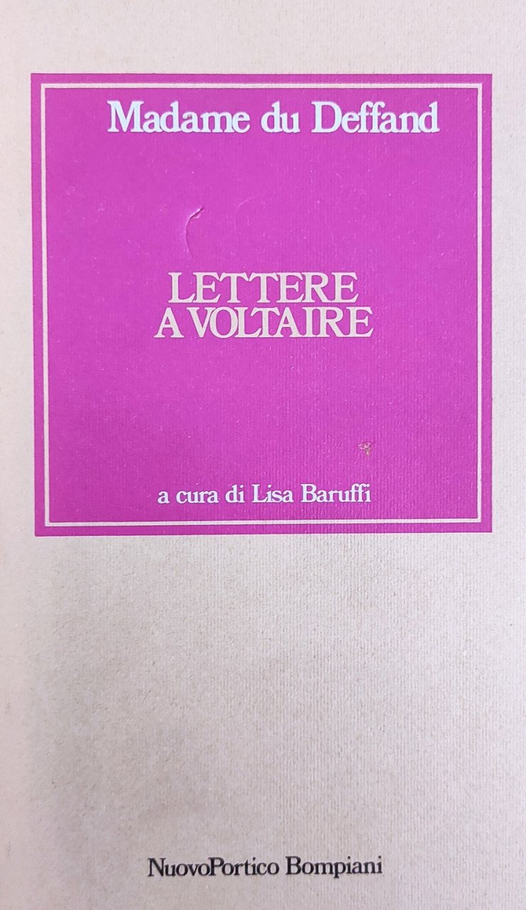 LETTERE A VOLTAIRE