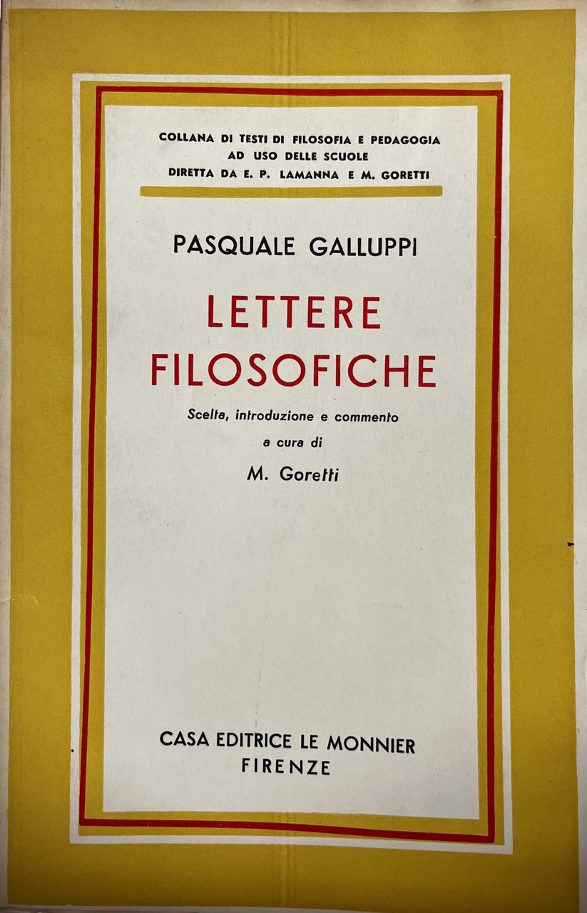 LETTERE FILOSOFICHE