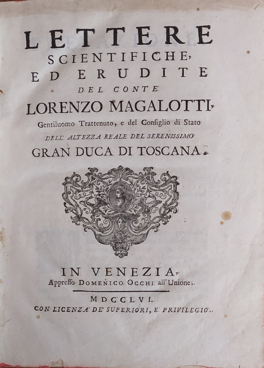LETTERE SCIENTIFICHE ED ERUDITE