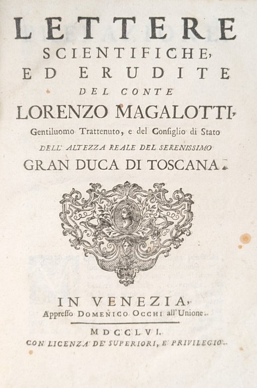 LETTERE SCIENTIFICHE ED ERUDITE