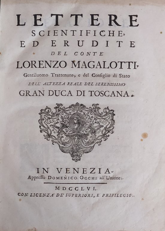 LETTERE SCIENTIFICHE ED ERUDITE