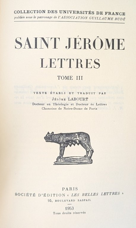 LETTRES. TOME III