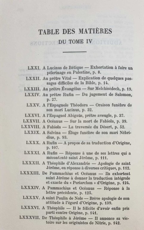 LETTRES. TOME IV