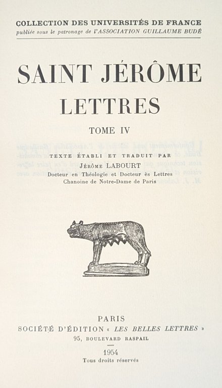 LETTRES. TOME IV