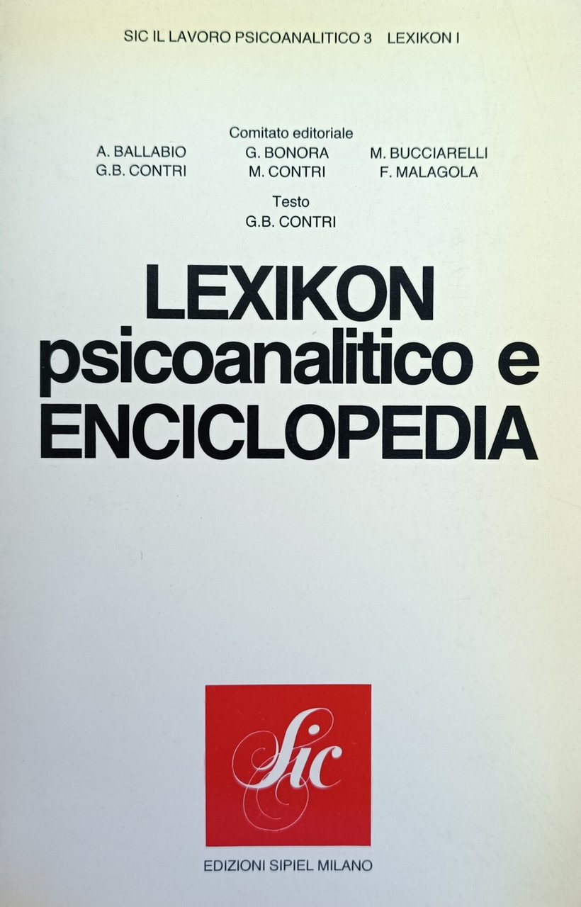 LEXIKON. PSICOANALITICO E ENCICLOPEDIA