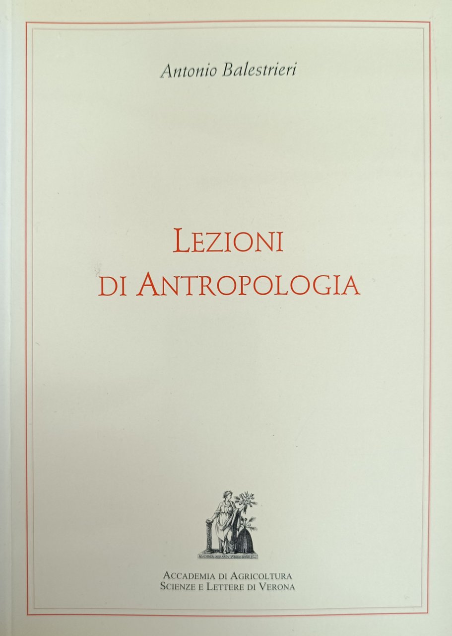 LEZIONI DI ANTROPOLOGIA