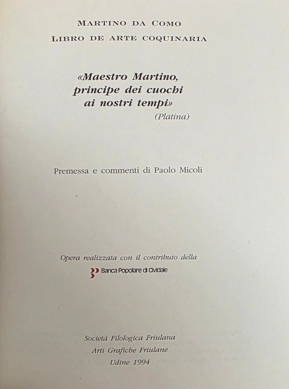 LIBRO DE ARTE CONQUINARIA seguito da IL PIACERE ONESTO E …