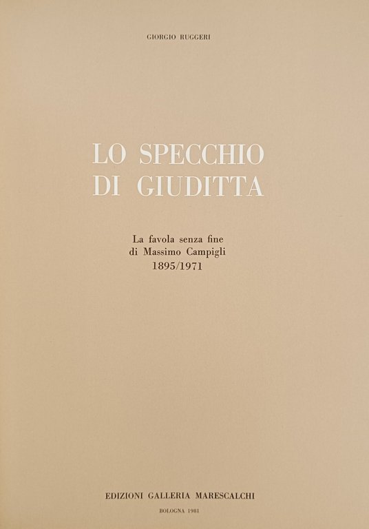 LO SPECCHIO DI GIUDITTA. LA FAVOLA SENZA FINE DI MASSIMO … | Immagine Gallery 2
