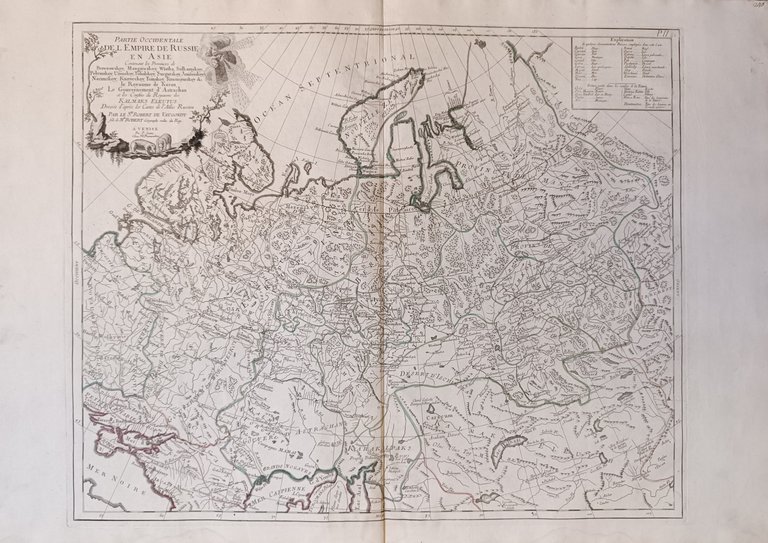 Lotto di 2 mappe: EMPIRE DE RUSSIE EN ASIE