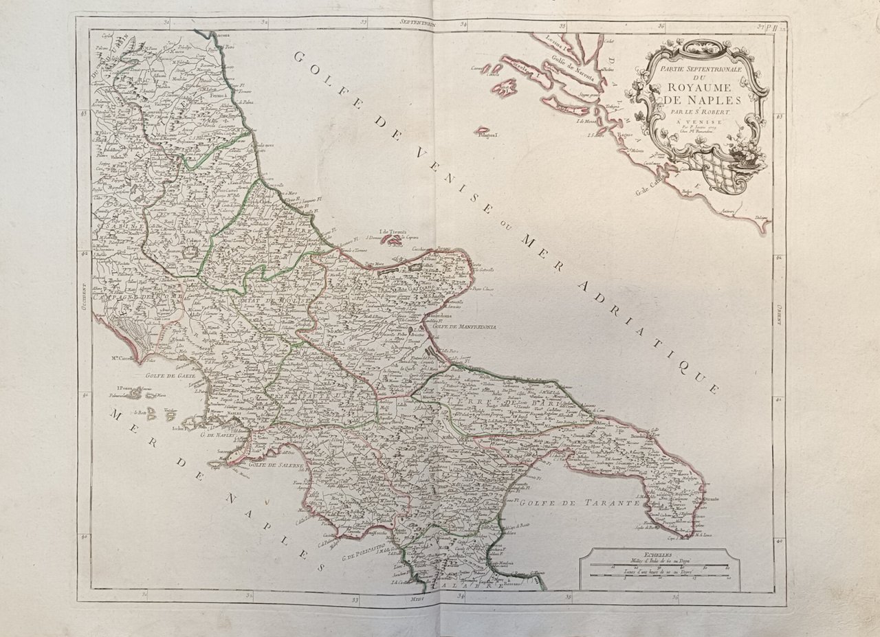Lotto di 2 mappe: ROYAUME DE NAPLES