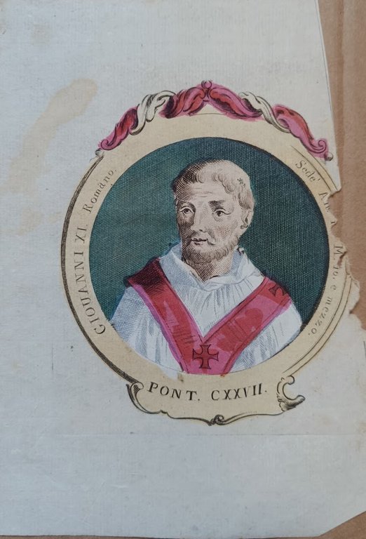 LOTTO DI 31 INCISIONI RAFFIGURANTI RITRATTI DI ANTICHI SANTI E …