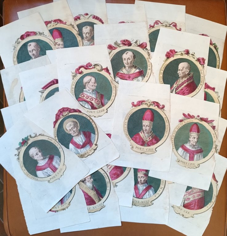 LOTTO DI 31 INCISIONI RAFFIGURANTI RITRATTI DI ANTICHI SANTI E …