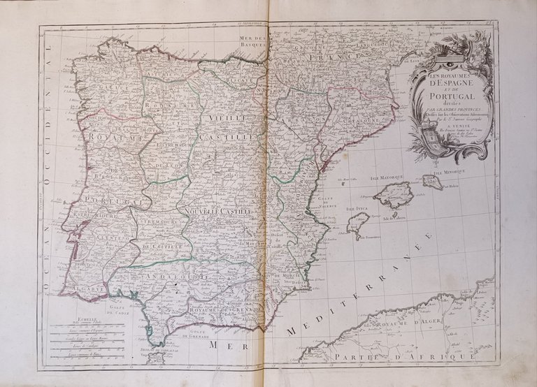 LES ROYAUMES D'ESPAGNE ET DE PORTUGAL DIVIDES PAR GRANDES PROVINCES | Immagine Gallery 4