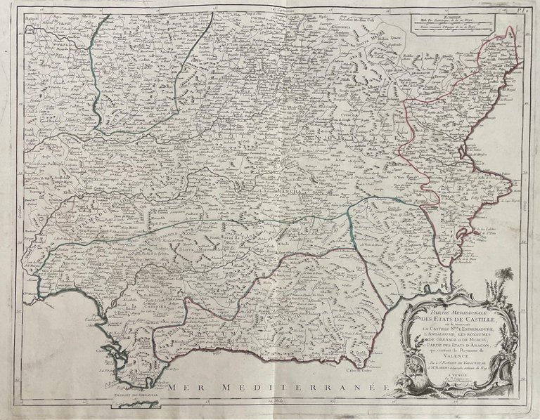 LES ROYAUMES D'ESPAGNE ET DE PORTUGAL DIVIDES PAR GRANDES PROVINCES | Immagine Gallery 8