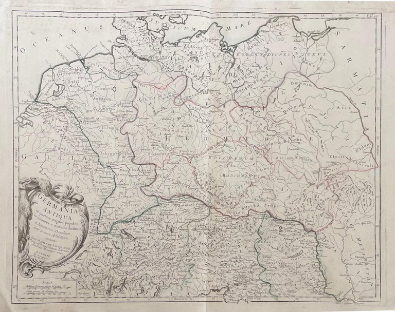 L'EMPIRE D'ALLEMAGNE DIVISE' PAR CERCLES, SUBDIVISES EN LEURS ETATS ET …