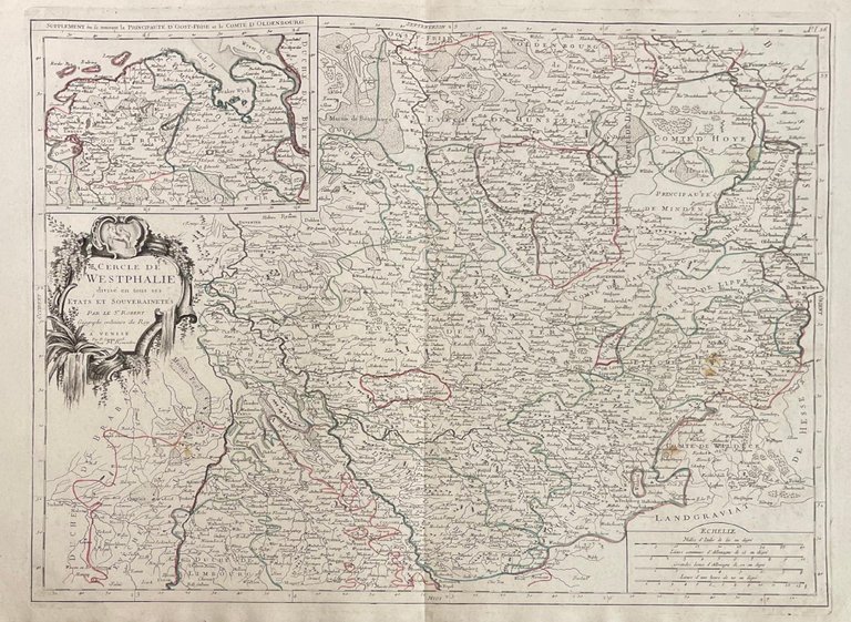 L'EMPIRE D'ALLEMAGNE DIVISE' PAR CERCLES, SUBDIVISES EN LEURS ETATS ET …