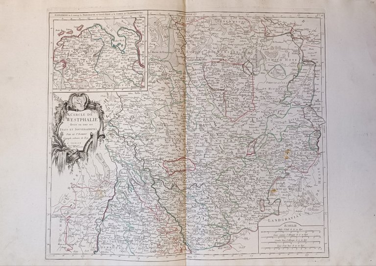 L'EMPIRE D'ALLEMAGNE DIVISE' PAR CERCLES, SUBDIVISES EN LEURS ETATS ET …