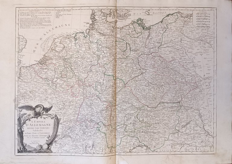 L'EMPIRE D'ALLEMAGNE DIVISE' PAR CERCLES, SUBDIVISES EN LEURS ETATS ET …