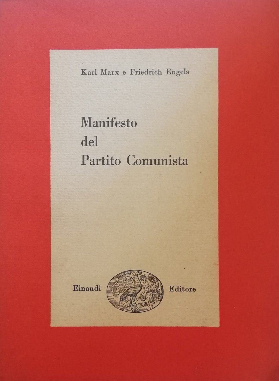 MANIFESTO DEL PARTITO COMUNISTA