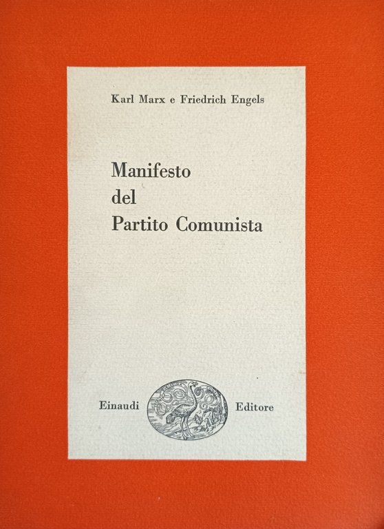 MANIFESTO DEL PARTITO COMUNISTA