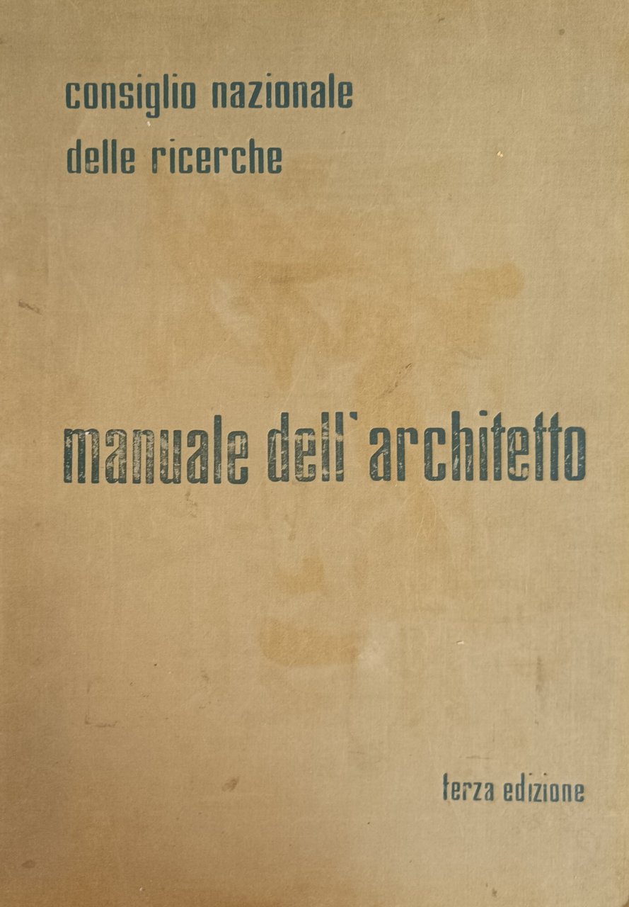 MANUALE DELL' ARCHITETTO