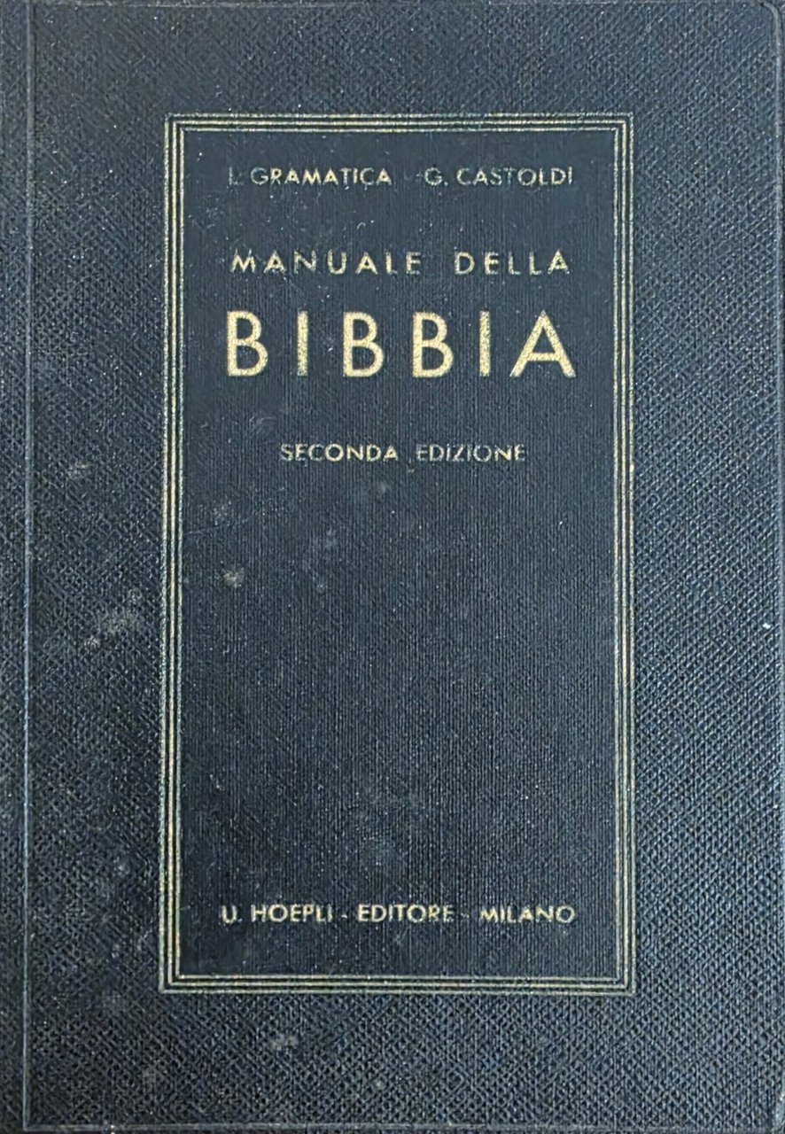 MANUALE DELLA BIBBIA