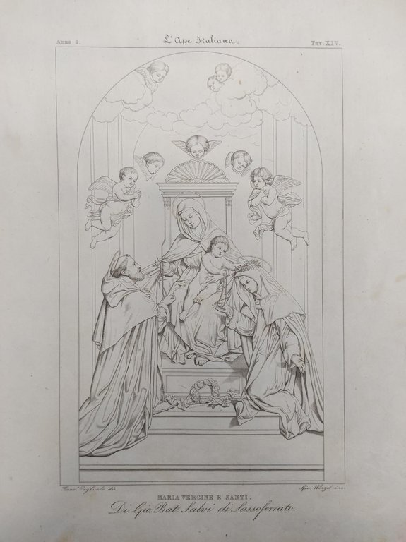 MARIA VERGINE E SANTI