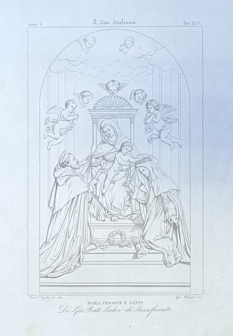 MARIA VERGINE E SANTI