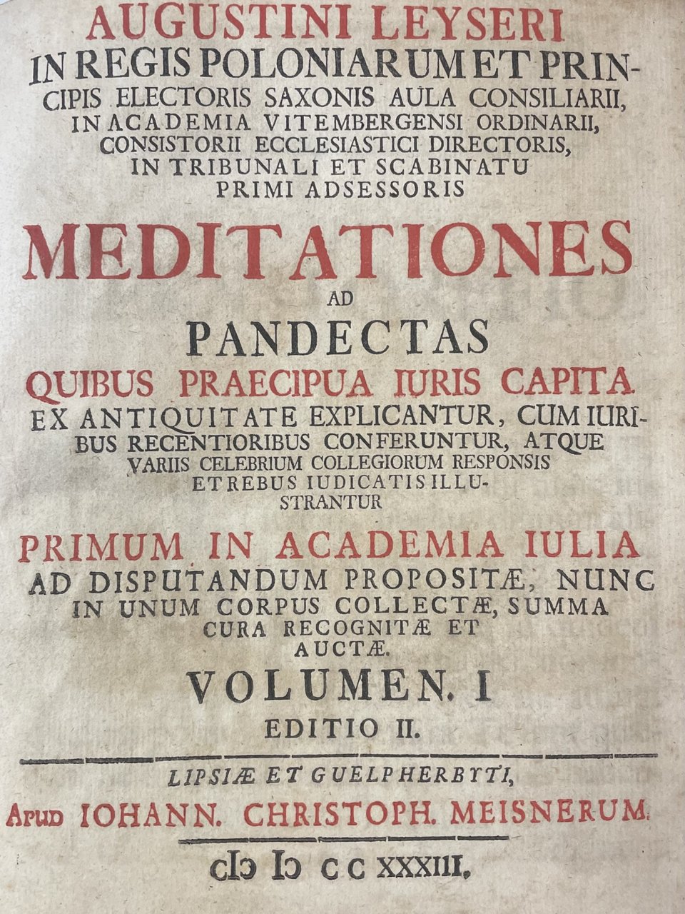 MEDITATIONES AD PANDECTAS