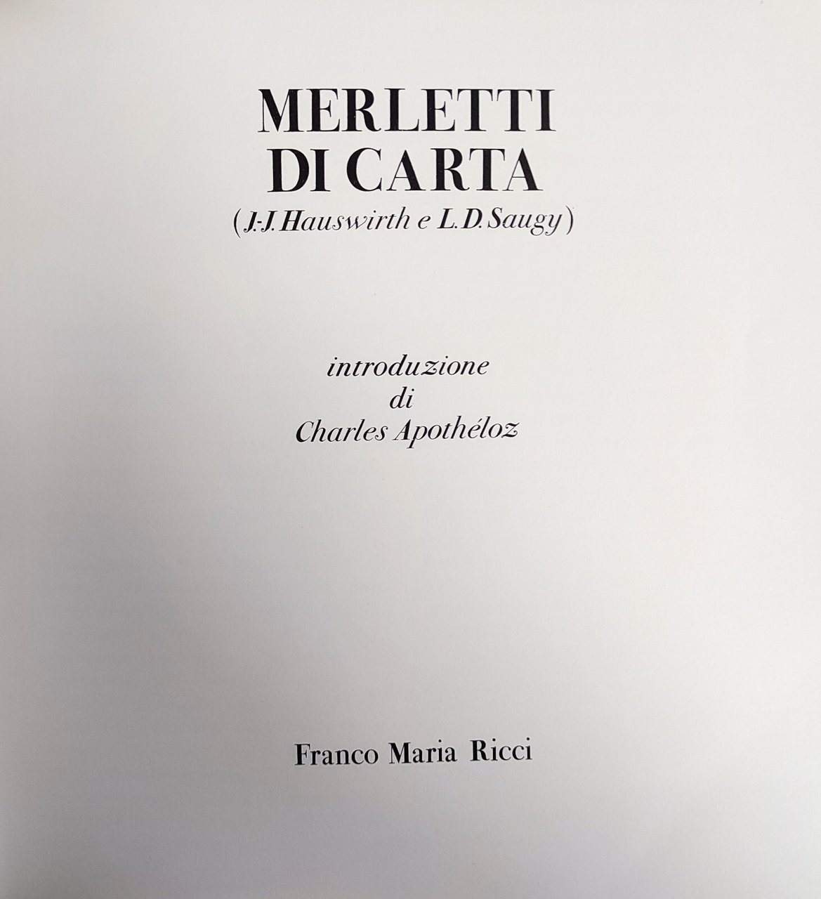 MERLETTI DI CARTA | Immagine principale