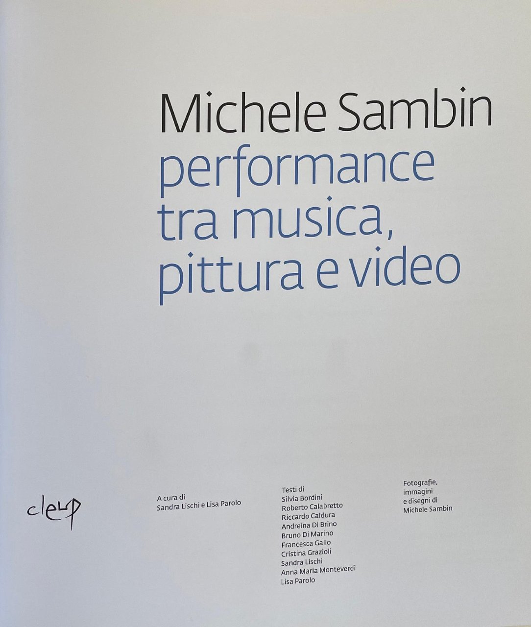 MICHELE SAMBIN. PERFORMANCE TRA MUSICA PITTURA E VIDEO