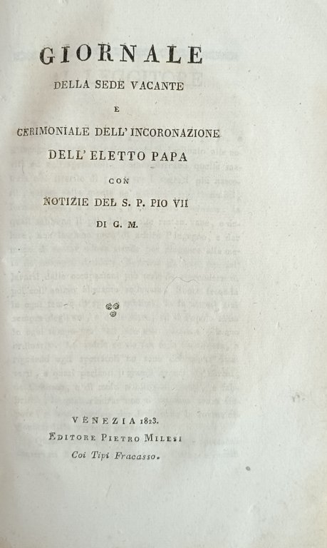 MISCELLANEA DI SETTE OPERE COMPOSTA DA : NOTIZIE INTORNO LA … | Immagine Gallery 6