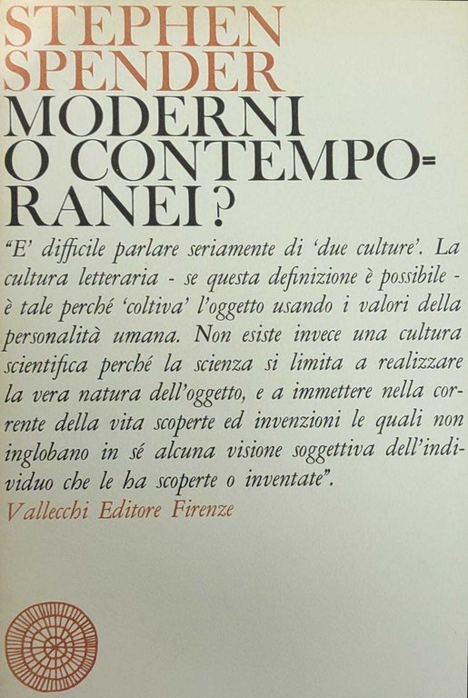 MODERNI O CONTEMPORANEI?