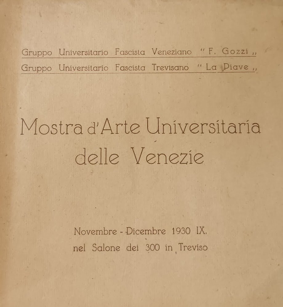 MOSTRA D'ARTE UNIVERSITARIA DELLE VENEZIE