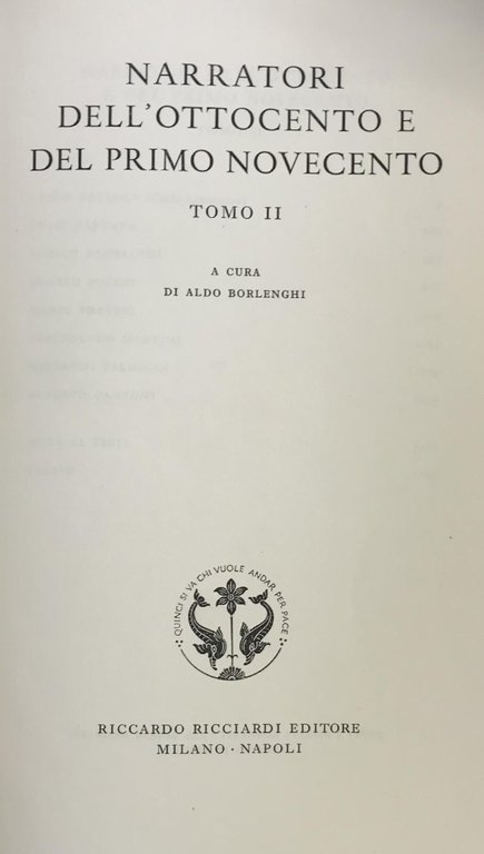 NARRATORI DELL'OTTOCENTO E DEL PRIMO NOVECENTO